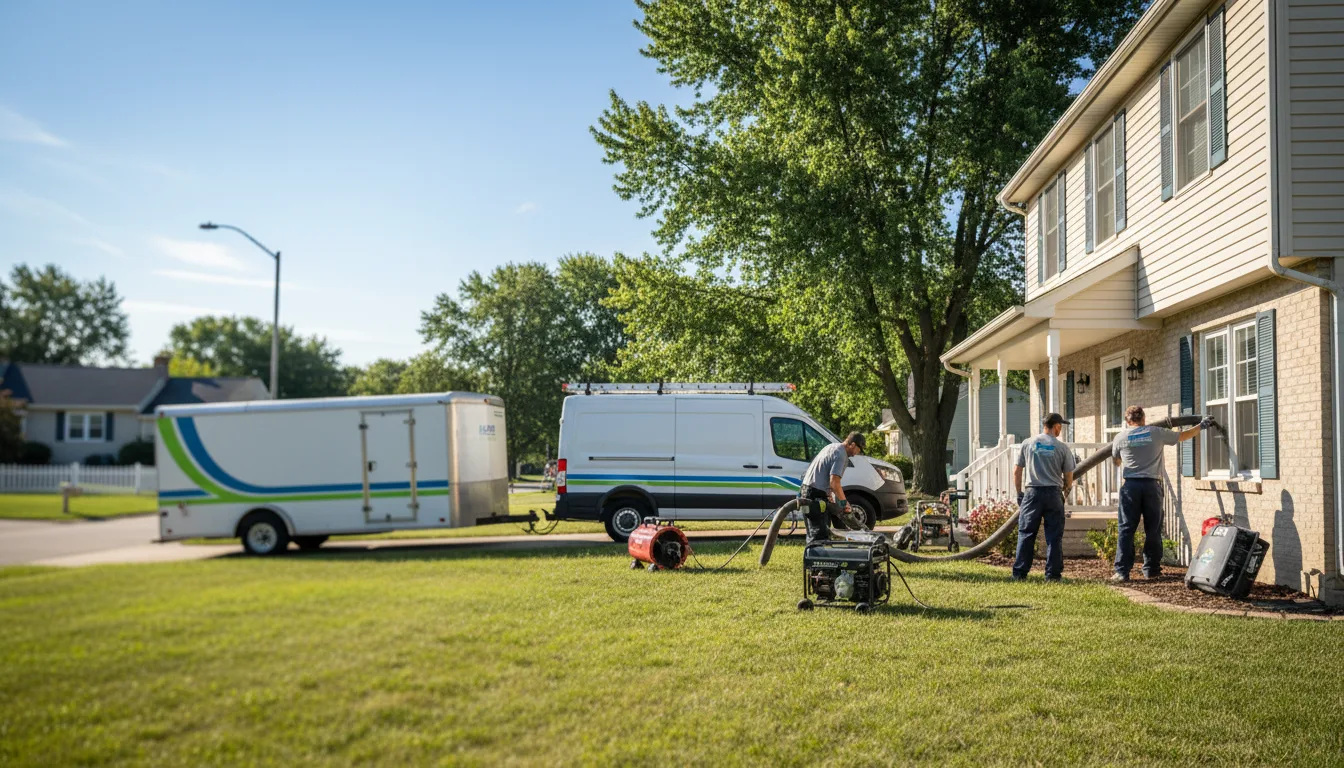 Flooded Basement Restoration And Cleanup With Repair in Groveport, OH near me